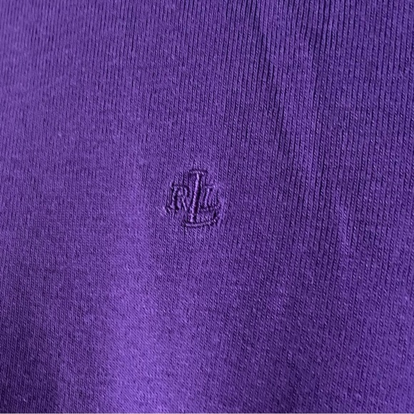 Lauren Ralph Lauren Purple Long Sleeve Shirt with Embroidered Logo size XL - Picture 7 of 12